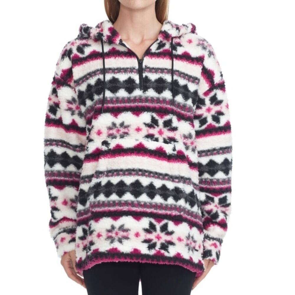 MARC NEW YORK Performance‎ Printed Quarter Zip Fleece Size M NWT